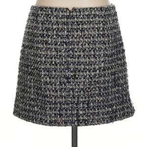 J. Crew Tweed Mini Skirt - Black and Cream